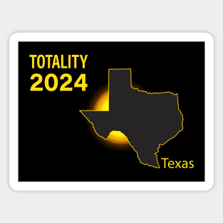 Total Solar Eclipse Texas State 2024 Magnet